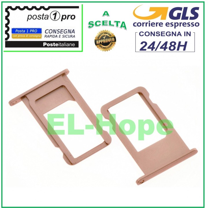 SLOT CART COMPARTMENT NANO SIM CARD HOLDER APPLE IPHONE 6S 6S+ PLUS PINK