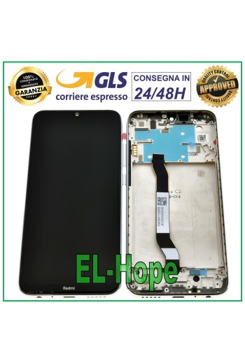 LCD DISPLAY + ORIGINAL FRAME XIAOMI REDMI NOTE 8 M1908C3JG TOUCH SCREEN WHITE