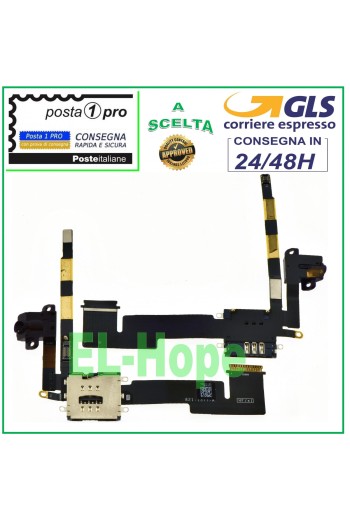 FLAT FLEX JACK HEADPHONE SLOT SIM CARD READER APPLE IPAD 2 3G A1395 A1396 A1397