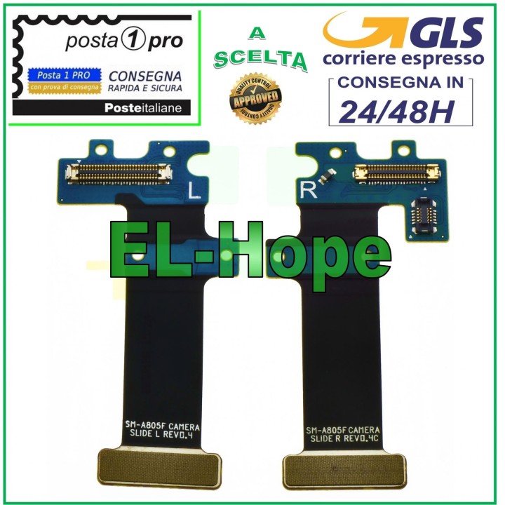 PAIR LR FLAT FLEX CABLE CAMERA CONNECTOR FOR SAMSUNG GALAXY A80 SM-A805F