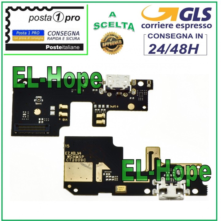 REDMI 5 PLUS CHARGING CONNECTOR MICROPHONE DOCK PCB MICRO USB CHARGING