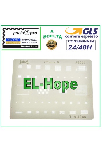 IC CHIP STENCIL FOR APPLE IPHONE 8 REFLOW REBALLING REWORK BGA GPU RAM INTEL