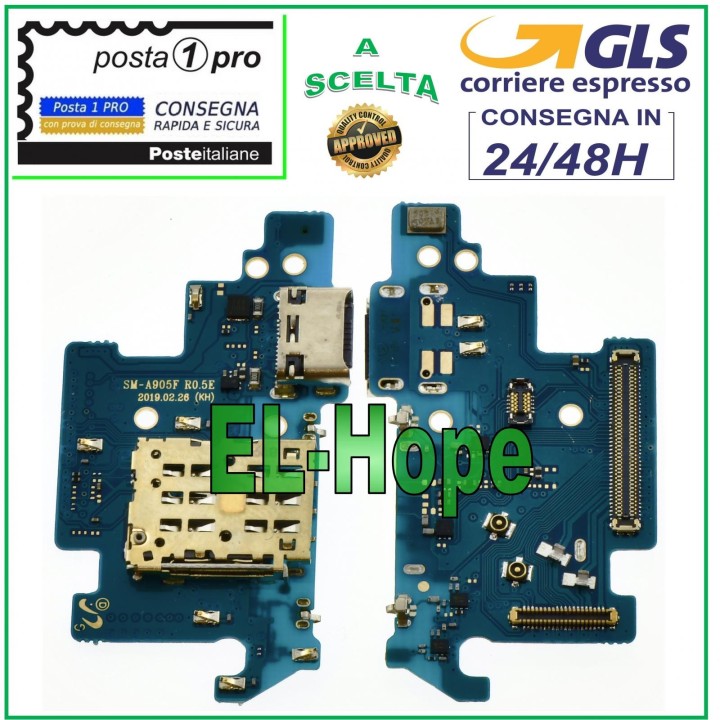 CHARGING CONNECTOR SIM READER SAMSUNG GALAXY A90 SM-A905F MICROPHONE CHARGING