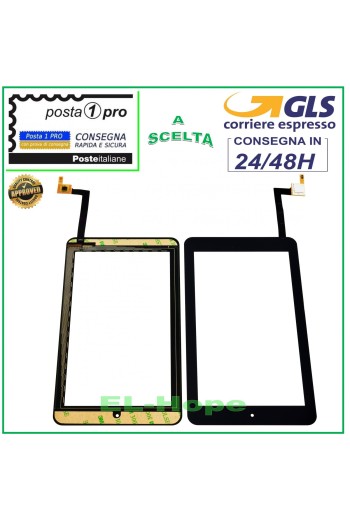 TOUCH SCREEN GLASS Alcatel One Touch 7 P310A P310X DIGITIZER ORIGINAL BLACK