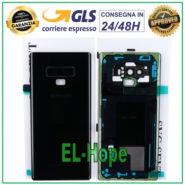ORIGINAL SAMSUNG GALAXY NOTE 9 SM-N960 BATTERY COVER BLACK BACK COVER