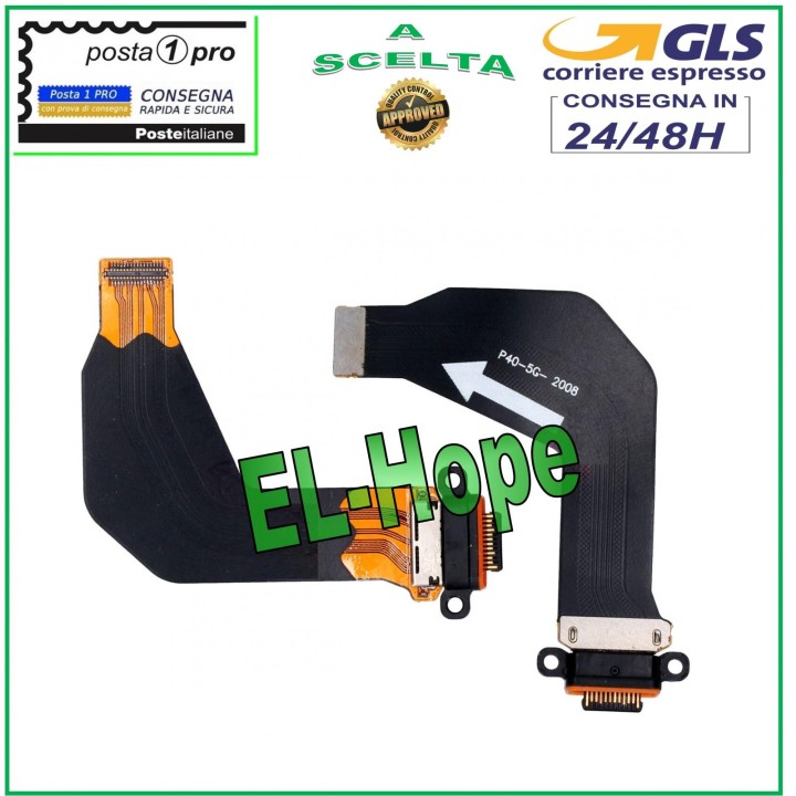 FLAT FLEX CHARGING CONNECTOR HUAWEI P40 ANA-LX9 LX4 NX9 DOCK TYPE C CHARGING