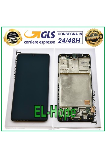 LCD DISPLAY + ORIGINAL FRAME SAMSUNG GALAXY A41 SM-A415 A415F TOUCH SCREEN BLACK
