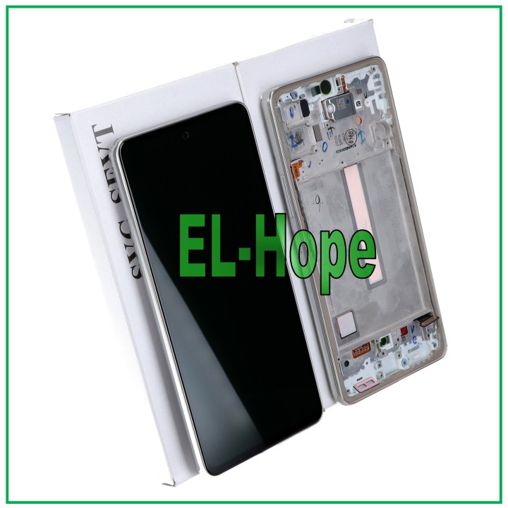 DISPLAY + ORIGINAL FRAME SAMSUNG A53 5G SM A536 A536B TOUCH WHITE GH82-28025B