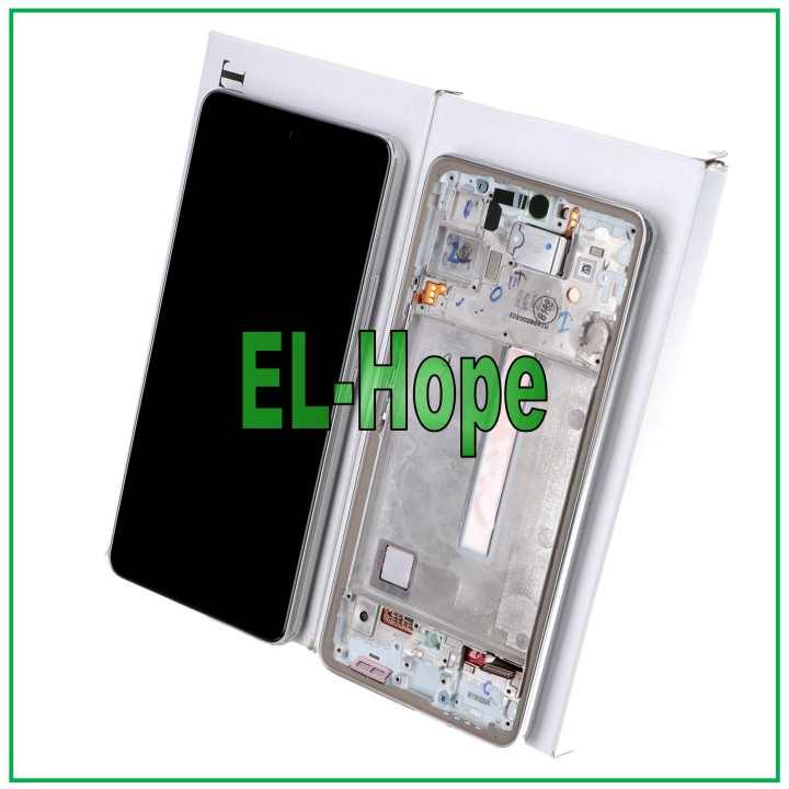 DISPLAY + ORIGINAL FRAME SAMSUNG A53 5G SM A536 A536B TOUCH WHITE GH82-28025B