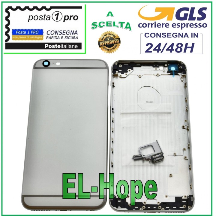FRAME BACK BODY FOR APPLE IPHONE 6 PLUS CASE COVER GREY