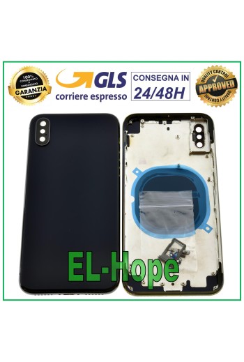 BACK CASE FRAME FOR APPLE IPHONE X BACK CASE COVER BLACK