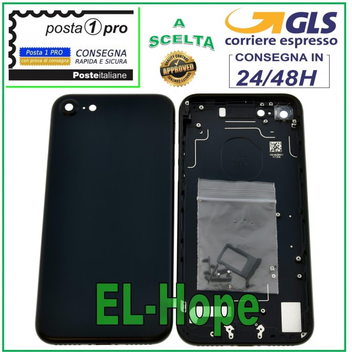 BACK CASE FRAME FOR APPLE IPHONE 7 7G BACK CASE COVER MATT BLACK