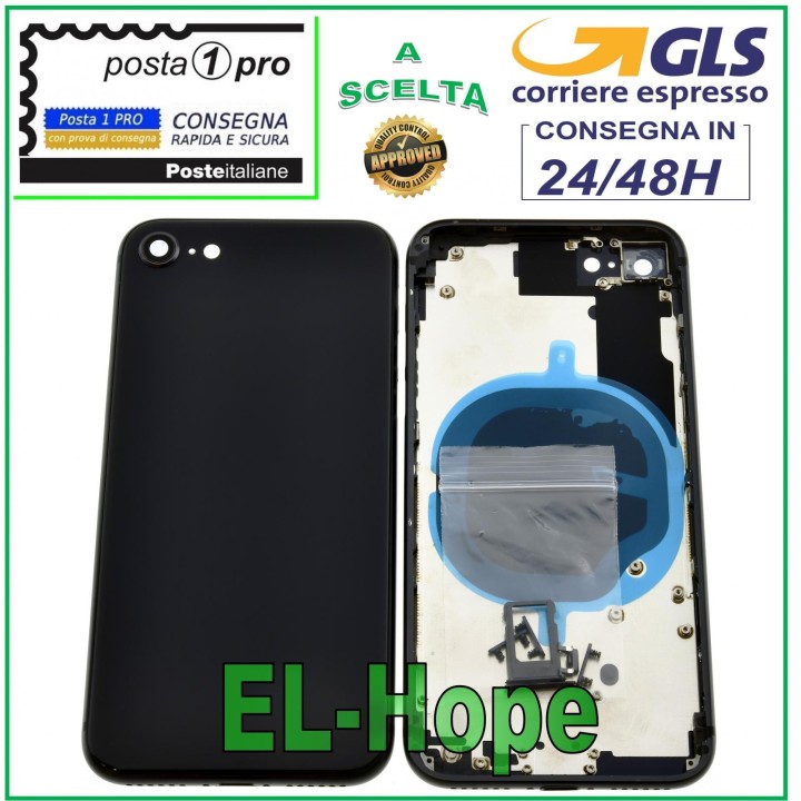 BACK CASE FRAME FOR APPLE IPHONE 8 8G BACK CASE COVER BLACK