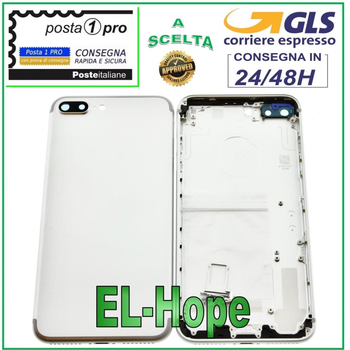 FRAME BACK BODY FOR APPLE IPHONE 7 PLUS CASE COVER WHITE