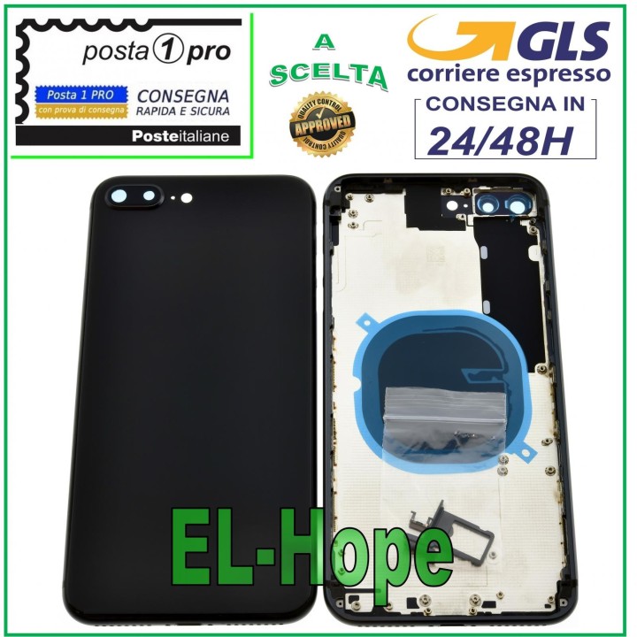 BACK COVER FRAME FOR APPLE IPHONE 8 PLUS BACK COVER BLACK