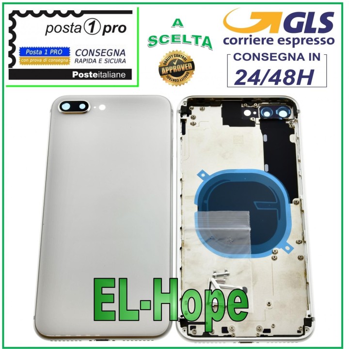 BACK CASE FRAME FOR APPLE IPHONE 8 PLUS BACK CASE COVER WHITE