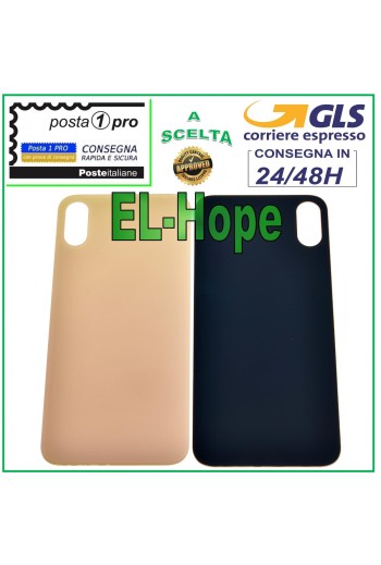 GLASS BACK BODY BATTERY COVER FOR APPLE IPHONE XS BACK COVER PINK GOLD