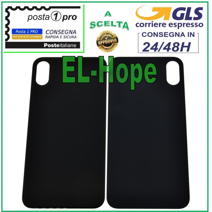GLASS BACK BODY BATTERY COVER FOR APPLE IPHONE XS BACK COVER BLACK