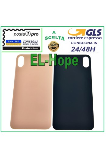 GLASS BACK BODY BATTERY COVER FOR APPLE IPHONE XS MAX COVER PINK GOLD