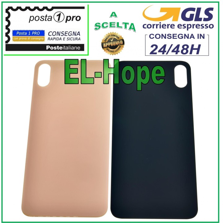 GLASS BACK BODY BATTERY COVER FOR APPLE IPHONE XS MAX COVER PINK GOLD