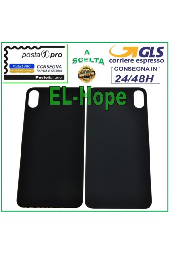 GLASS BACK BODY BATTERY COVER FOR APPLE IPHONE XS MAX COVER BLACK