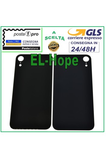GLASS BACK BODY BATTERY COVER FOR APPLE IPHONE XR BACK COVER BLACK