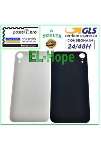 GLASS BACK BODY BATTERY COVER FOR APPLE IPHONE XR BACK COVER WHITE