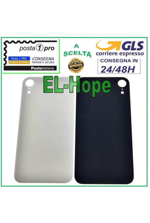 GLASS BACK BODY BATTERY COVER FOR APPLE IPHONE XR BACK COVER WHITE