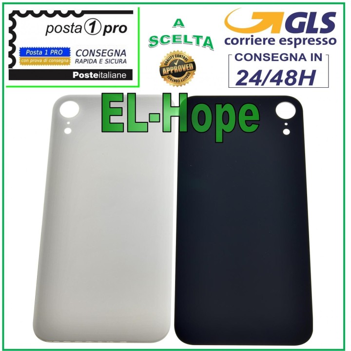 GLASS BACK BODY BATTERY COVER FOR APPLE IPHONE XR BACK COVER WHITE