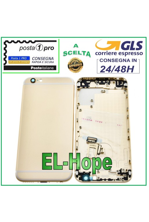 BACK CASE FRAME FOR APPLE IPHONE 6 6G BACK CASE COVER GOLD