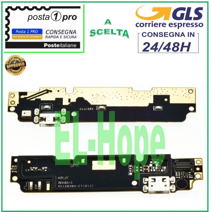 XIAOMI REDMI NOTE 2 CHARGING CONNECTOR MICROPHONE JACK DOCK PCB MICRO USB CHARGE