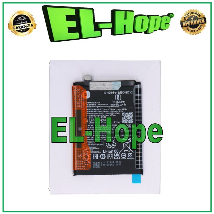 ORIGINAL BATTERY SERVICE BN5J XIAOMI REDMI NOTE 12 5G 22111317 / POCO X5 5G