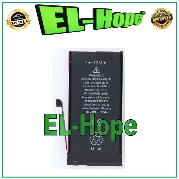 REPLACEMENT BATTERY FOR IPHONE 13 MINI 2406 mAh 4.47V