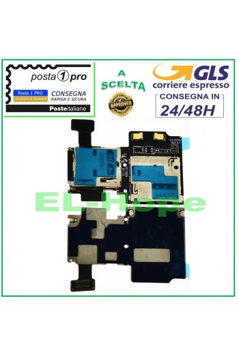 SIM + MICRO SD READER SAMSUNG GALAXY S4 GT-I9505 I9505 FLAT FLEX CARD READER