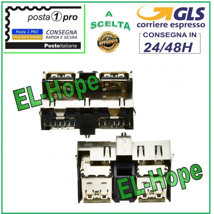 2 PORT USB SOCKET SLOT CONNECTOR REPLACEMENT FOR PLAYSTATION 4 PS4 CONSOLE