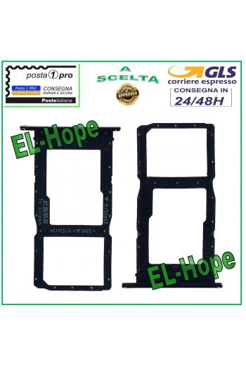 SLOT CART SIM CARD HOLDER MICRO SD HUAWEI P SMART Z STK-LX1 LX2 L21 BLACK