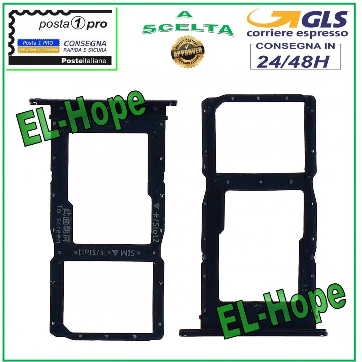 SLOT CART SIM CARD HOLDER MICRO SD HUAWEI P SMART Z STK-LX1 LX2 L21 BLACK