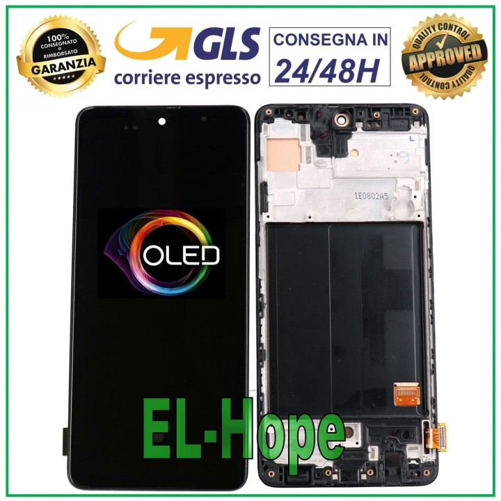 OLED LCD DISPLAY + FRAME FOR SAMSUNG GALAXY A51 SM A515 A515F TOUCH SCREEN GLASS