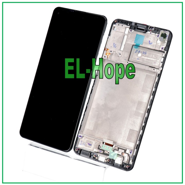 LCD DISPLAY + FRAME FOR SAMSUNG GALAXY A21S SM A217F TOUCH SCREEN BLACK GLASS