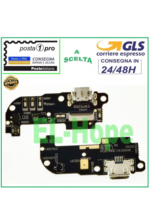 CHARGING CONNECTOR ASUS ZENFONE 2 ZE500CL Z00D MICROPHONE FLAT FLEX DOCK CHARGING