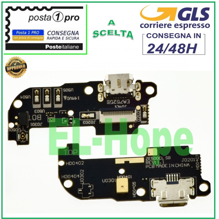 ASUS ZENFONE 2 ZE500CL Z00D CHARGING CONNECTOR MICROPHONE FLAT FLEX DOCK CHARGING