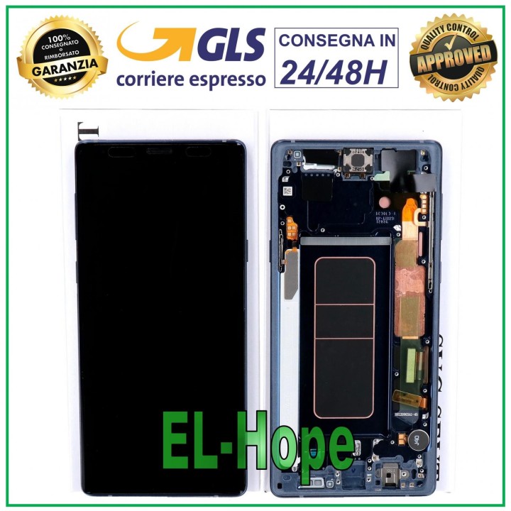 ORIGINAL DISPLAY SAMSUNG NOTE 9 SM-N960 SM-N960F TOUCH SCREEN BLUE GH97-22269B