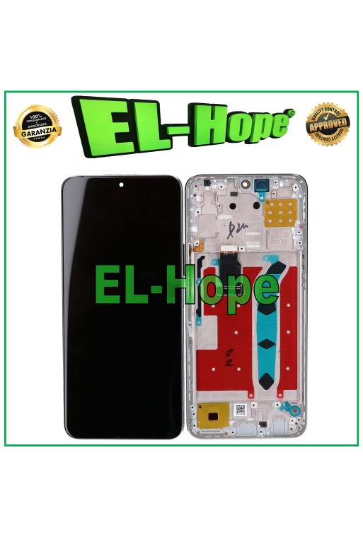 LCD DISPLAY FRAME FOR HONOR X8 4G TFY-LX1 L026 L036 TOUCH SCREEN SILVER GLASS