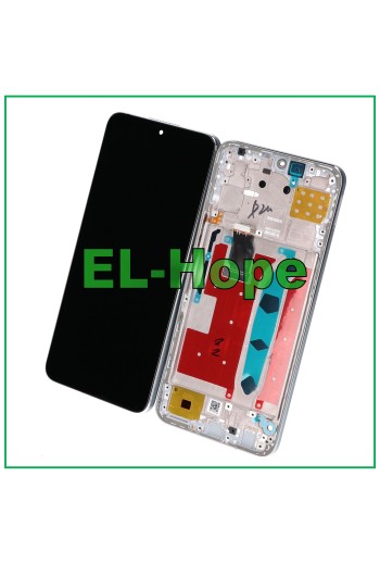 LCD DISPLAY FRAME FOR HONOR X8 4G TFY-LX1 L026 L036 TOUCH SCREEN SILVER GLASS