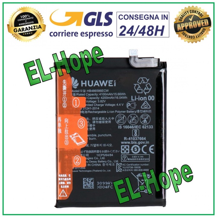 ORIGINAL BATTERY SERVICE HB486586ECW HUAWEI MATE 30 P40 LITE NOVA 6 SE NOVA 7i
