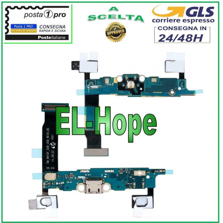 CHARGING CONNECTOR SAMSUNG GALAXY NOTE 4 SM-N910F MICROPHONE DOCK JACK CHARGING