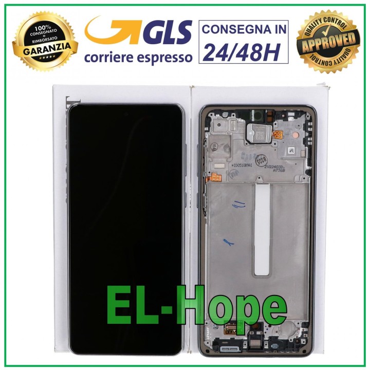 ORIGINAL LCD TOUCH DISPLAY SAMSUNG A73 5G 2022 SM A736 B FRAME BLACK GH82-28884A