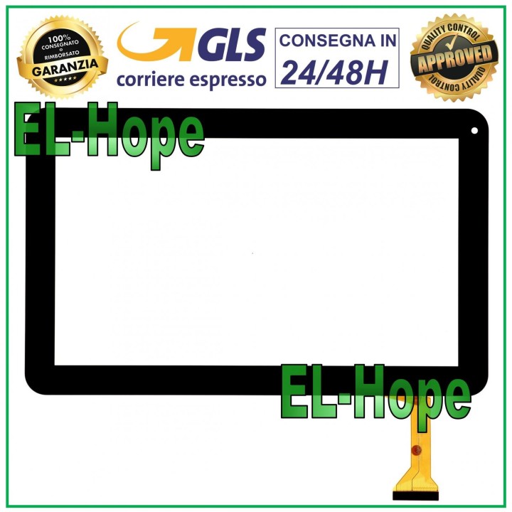 TOUCH SCREEN GLASS TABLET MAJESTIC TAB-201 3G DIGITIZER 10.1  ORIGINAL BLACK