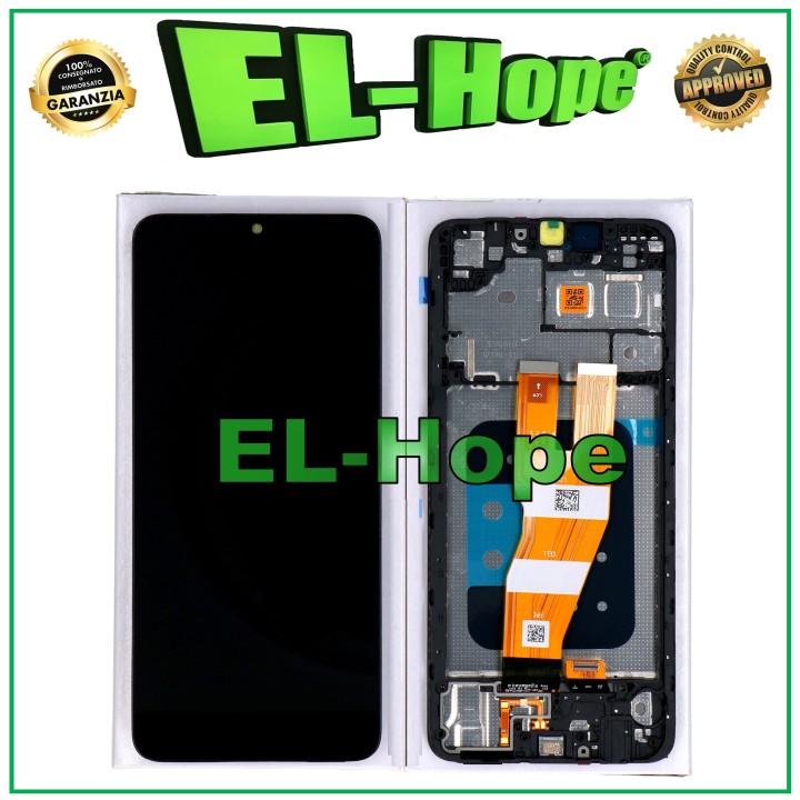LCD DISPLAY FRAME ORIGINAL SERVICE SAMSUNG A05 SM-A055 TOUCH SCREEN GH81-24189A