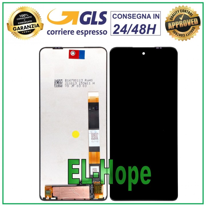 LCD DISPLAY + TOUCH SCREEN FOR MOTOROLA MOTO G200 5G GLASS MONITOR SCREEN BLACK